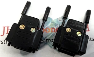 9 WAY "D" Connector HOOD Plastic Col: Black ( x 2off) - Picture 1 of 2