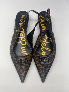 Sam Edelman Mujer Aggie Leopardo Punta Cordón Plano Talla 10.5 - Imagen 1 de 8