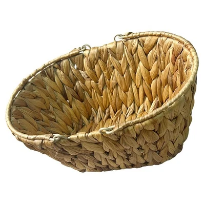  Cesto Porta Oggetti Cestini Vimini Con Manico Portaoggetti Per La Casa - Immagine 1 di 4