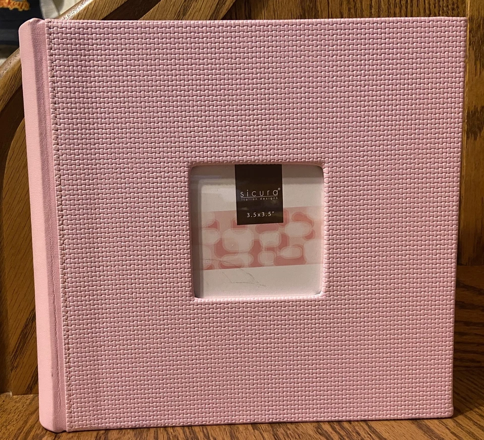 Sicura Italian Designs - Pink Photo Album holds 200 4x6 photos - Image 1 of 4