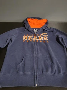 Capucha forrada térmica con cremallera completa grande Chicago Bears para mujer - Imagen 1 de 4