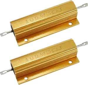 100 Watt 3 Ohm Widerstand Aluminiumgehäuse Wirewound Chassis 100W 3 Ohm, orange - Bild 1 von 2