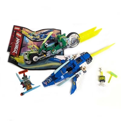 2020 LEGO NINJAGO #71709  Jay and Lloyd's Velocity Racers INCOMPLETE - Image 1 of 4