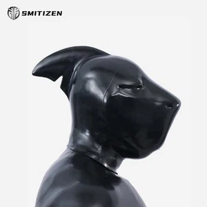 Máscara de Monstruo Capucha Drone Tiburón Negro Brillante Silicona Smitizen para Fiesta Juegos con disfraces - Imagen 1 de 10