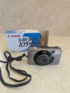 Canon Sure Shot 105 Zoom 35mm Point & Shoot Film Camera - Tested Works - Picture 1 of 13