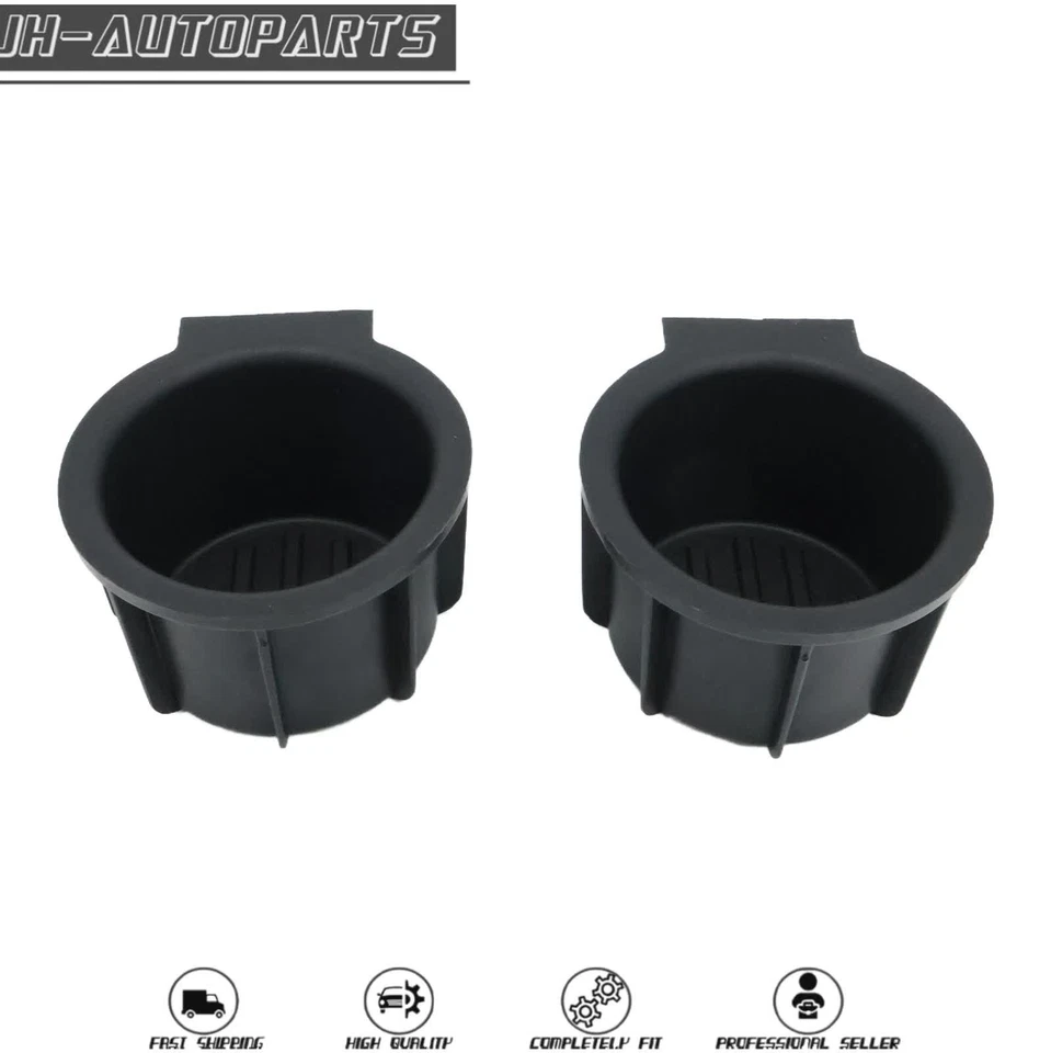 For 09-14 Ford F-150 2 Pcs Front Center Console Cup Holder Insert 9L3Z1513562CB - Image 1 of 4