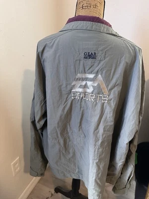 Vtg EA Sports Gear For Sports Windbreaker Jacket Large Employee Developer 90s - Image 1 of 4