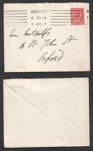 1912 KGVI Oriel College Oxford Machine Cancel Downey Head Cover. University - Picture 1 of 3