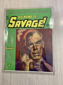 SEIN NAME IST SAVAGE 1 SEHR GUTER F/NM WEISSE SEITEN 1968 GIL KANE GRAFISCHER ROMAN SELTEN IST DRUCK - Bild 1 von 20