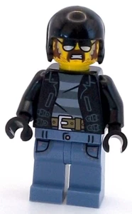 Haariger Biker Hairy Rocker Dude LEGO® MOC Minifigur Lederjacke Neu - Bild 1 von 6