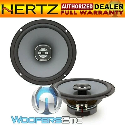 HERTZ X165 6.5" UNO 220W 2-WAY PEI DOME TWEETERS COAXIAL CAR AUDIO SPEAKERS NEW