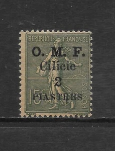 KILIKIEN SCOTT 105 MH FEIN - 1920 2pi auf 15c GRAU GRÜNE AUSGABE - FRANKREICH SÄMANN TYP - Bild 1 von 2