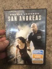 San Andreas (DVD, 1987, Widescreen) Dwayne Johnson, Carla Gugino. no digital