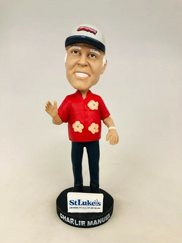 CHARLIE MANUEL LEHIGH VALLEY IRON PIGS PHILLIES  2015 1000 WINS BOBBLEHEAD SGA Cover