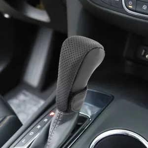Car Gear Shift Knob Cover PU Leather Car Handbrake Non-slip Universal Protector - Picture 1 of 8