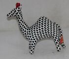 1950's Vintage Handcrafted Multicolor Stuffed Cotton Embroidered Camel Toy 10175