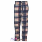 Men's Pajama Pants, Plaid Flannel Fleece Lounge Wear Pants w/Pockets, S M L XXL