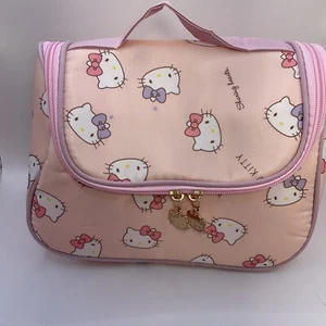 Hello Kitty Pink Makeup Bag Makeup Hanging Toiletry Cosmetic Travel Bag USA - Picture 1 of 5