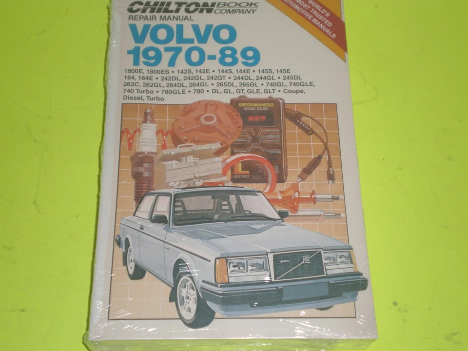 Manual de reparación de taller Chilton Volvo 1970-1989 pieza # 7040 gasolina y diésel NUEVO STOCK ANTIGUO Foto 1 de 4