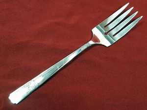 Oneida Prestige Plate Grenoble Silverplate forchetta per carne fredda 1938 8-1/2" - Foto 1 di 4