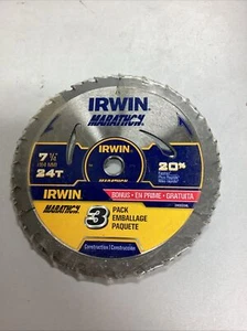 Irwin Marathon 7 1/4" Framing Saw Blades 24 Teeth (Lot Of 3) - Picture 1 of 3