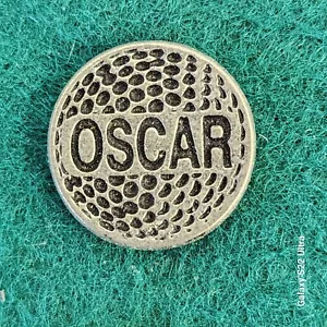 Personalized Metal Golf Ball Marker for Oscar - Picture 1 of 2