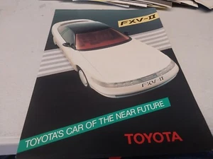 Toyota FXV-II 1987 concept car folleto de ventas original - Imagen 1 de 2