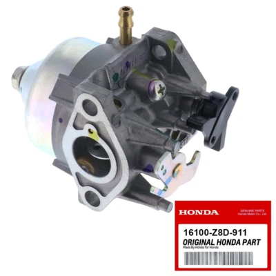 Genuine OEM Honda 16100-Z8D-911 Carburetor Assembly for GCV190LA Eninges - Image 1 of 2