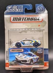 Matchbox 2018 - Globe Travelers - Lamborghini Gallardo (White) - w/Real Riders - Picture 1 of 3