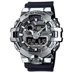New Casio G Shock G-STEEL Analog-Digital Silver Metallic Watch GM700-1A - Picture 1 of 1