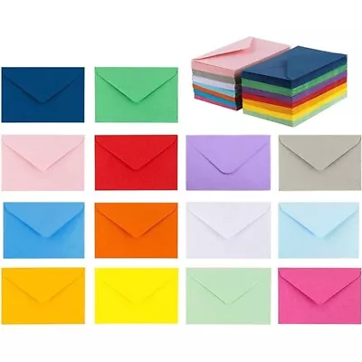 Pack of 10cps Colorful New Retro Blank Card Mini Paper Envelopes Wedding Party - Image 1 of 4