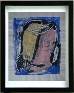 Acrylic Drawing Abstract Composition Signed MARCUS WEIBEL (1946-2014) - Picture 1 of 5