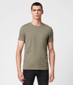 Camiseta gris central de diseñador All Saints para hombre nueva con etiquetas talla pequeña del Reino Unido - Imagen 1 de 1