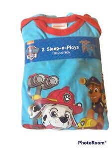 Paw Patrol Babygrows Sleep Suits 2 pack 0-6 months special offer only few left