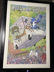 REGULAR SHOW Animation Art ADVERTISEMENT cartoon Network Production Art Poster - Picture 1 of 4