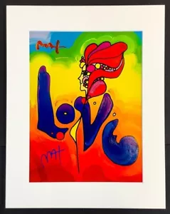 Peter Max - 11x14 Inch Matted Print - FRAME READY - Hand Signed Signature - Picture 1 of 12