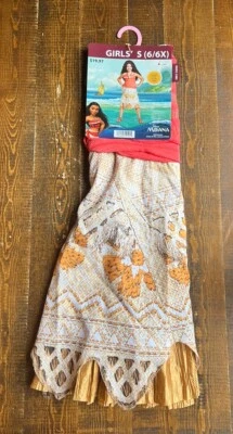 Disney Moana kids девочек размер маленький 6/6 X платье вверх - костюм - новый - Изображение 1 из 4