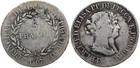 Italien Lucca - 5 Franchi 1807 Florenz - Republik 1805-1814 s-ss mit Zertifikat