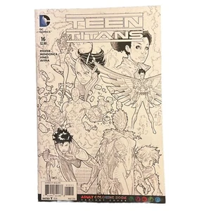 Teen Titans #16 2016 Malbuch für Erwachsene Variante Cover DC Comic Neuwertig - Bild 1 von 1