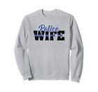 Distressed LEO Police Wife, Gifts for Police Wives Sweatshirt
