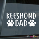 Keeshond Dad Sticker Die Cut Vinyl - dutch barge dutchman spitz dog