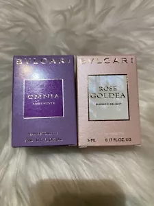 Bvlgari Miniature 2 Piece Perfume Rose Goldea & Omnia Amethyste 5mlx2 - Picture 1 of 1