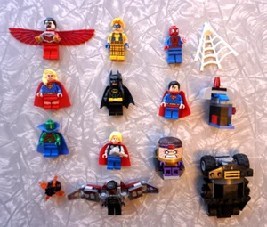 D.C. LEGO Mini Figure Lot Batman Thor Superman Martian Manhunter Spider-Man HOT - Picture 1 of 10