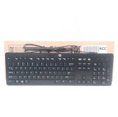 HP USB Slim Wired Office Keyboard 803181001 Model KBAR211 - Brand New - Image 1 of 4