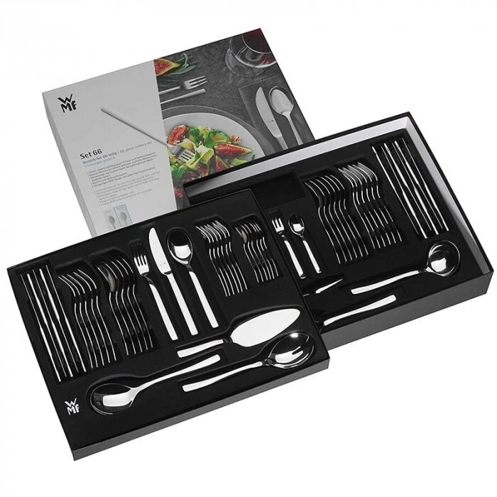 WMF Merit Besteckset 66-teilig mit Servierbesteck für 12 Personen 1140006341 #Y - Bild 1 von 1