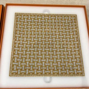 Hermes Plate MOSAIQUE Square 19.5cm - Picture 1 of 3
