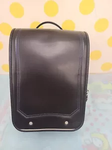 Japanese School Bag Randoseru Huwari black Backpacks Used Made in Japan - Picture 1 of 10