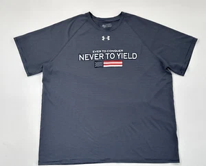 Under Armour Heat Gear Shirt Herren 2XL Streifen amerikanische Flagge Performance Stretch - Bild 1 von 9