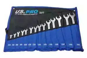 Metric Spanner Wrench Set 14pc Combination Spanner set US PRO 6-26mm Tools 2277 - Picture 1 of 4