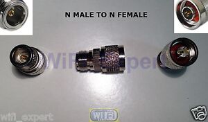 N Male plug to N Female jack Straight Extension RF Cable Adapter Connector USA